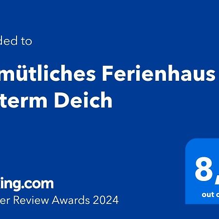 Gemuetliches Ferienhaus Hinterm Deich Nordstrand Exteriér fotografie